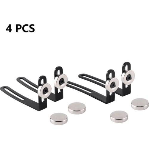 4PCS RC Car Shell Body Mount Metal L-Bracket With Magnet For 1:10 RC Crawler Car Axial SCX10 90046 D90 Accessories