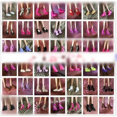 1/6 Doll Accessories Fashion Sneaker Flat Shoes Genuine Sandals Shoeshigh-heeled shoes for Barbie Doll Shoes
