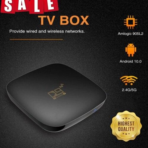 Android 10.0 TV BOX D9 Max TV Box 10 8G 16G 2.4G 5GWIFI S905 4K Bluetoot-compatible TV Receiver Fast Set Top Youtube Set Top Box