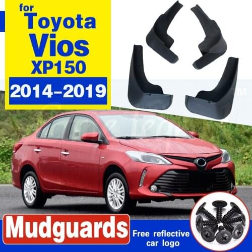 For Toyota Vios Yaris Sedan 2014~2019 XP150 Mudflap Fender Mudguards Mud Flaps Guard Splash Flap Accessories 2015 2016 2017 2018