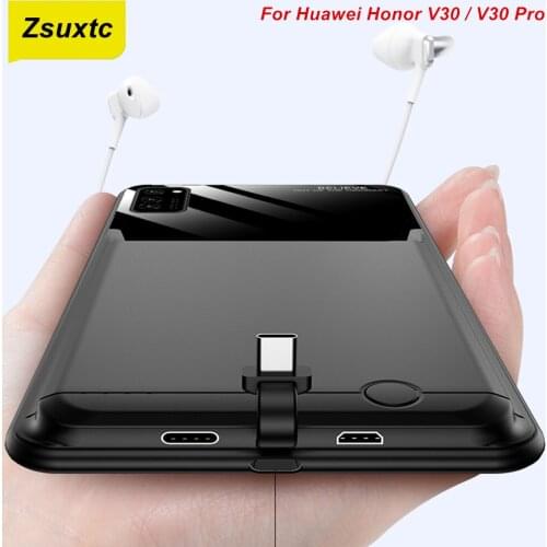 Araceli 10000 Mah For Huawei Honor V30 V30 Pro Battery Case Smart Phone Stand Charger Cover Power Bank V30 Battery Case
