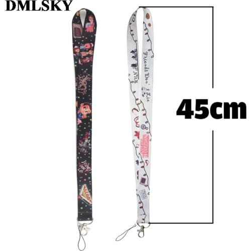 DMLSKY TV Shows Stranger Things Lanyard Badge ID Lanyards/ Mobile Phone Rope/ Key Lanyard Neck Straps Accessories M4142