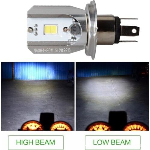 Hot 1 Pcs Super Bright 20W LED 6000K Led Motorcycle Scooter Light Bulb Motorbike Led Headlight Motorcycle Moped Light Bulbs