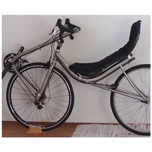 China made titanium recumbent bike frame and fork, custom titanium recumbent bicycle fork frames, cheap titanium recumbent frame