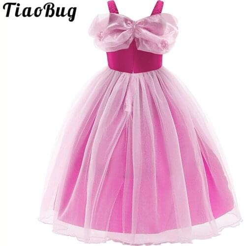 Princess Costumes Dress for Little Girls Dress up Cosplay Party Wedding Maxi Dress