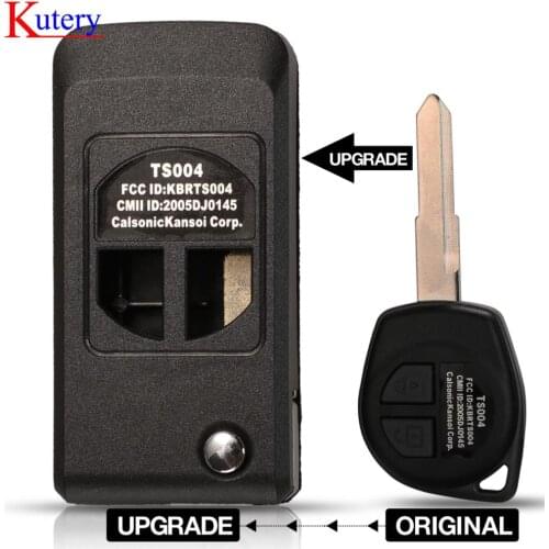 Kutery 2 Button Modified Flip Folding Car Remote Key Case Shell For Suzuki SX4 Swift Grand Vitara Key Fob Cover