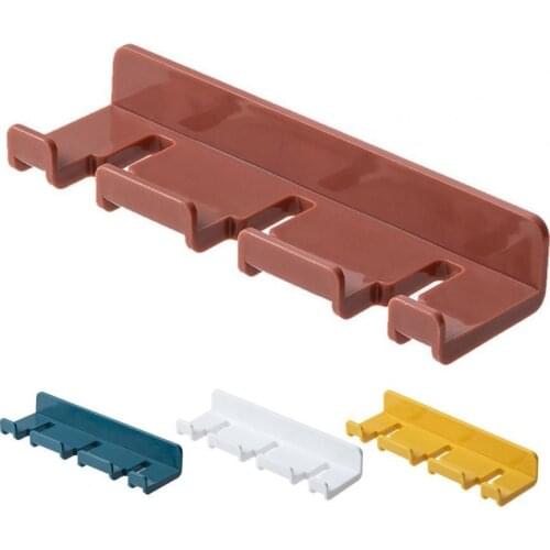 Toothbrush Holder Multifunctional Anti-skid ABS Non-marking Paste Plug Storage Rack for Bathroom