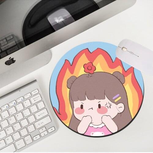 Multi-size Kawaii Cartoon Couples Pink Cute Mousepad Gamer Small Lovely Non-slip Table Mat Placemat Mouse Pad Desk Mat for LOL