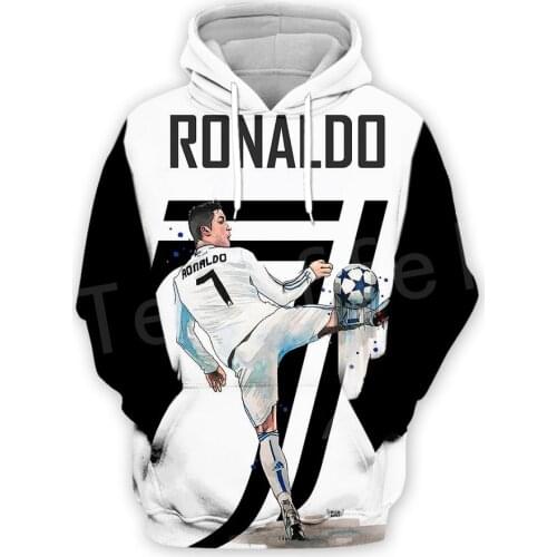 Tessffel Cristiano Ronaldo Athlete Fitness Sportsman Men/Women NewFashion Streetwear 3DPrint Zip/Hoodies/Sweatshirts/Jacket N-11