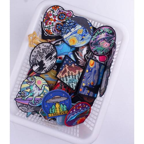 Pulaqi Random Mix Patch Punk Rock Letter Patches Cartoon Cute Kawaii Patch Iron On Patches On Clothes Embroidery Patch Wholesale