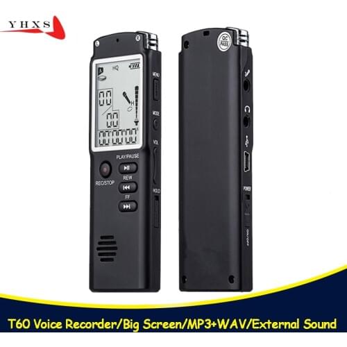 Portable 32GB Original Voice Recorder USB Professional 96 Hours LCD Dictaphone Digital Audio Voice Recorder with WAV MP3 Player