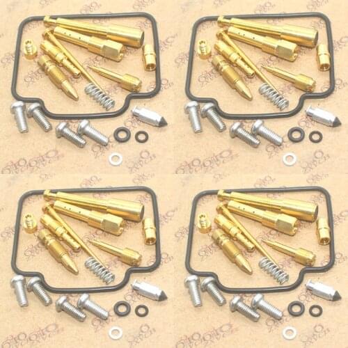 4set Carburetor repair kit For Honda CB750 RC42 CB 750 Seal Main Slow Jets Air Mixture Screws