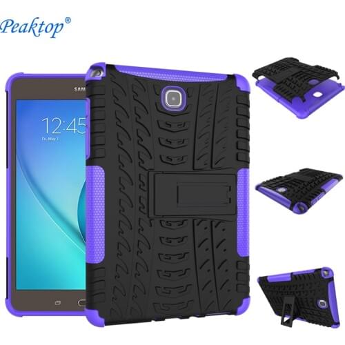For Samsung Galaxy Tab A 8.0 SM T350 T355 P350 P355 8&quot Tablet Case Cover Silicone TPU+PC Kickstand Dual Armor Back Cover Cas