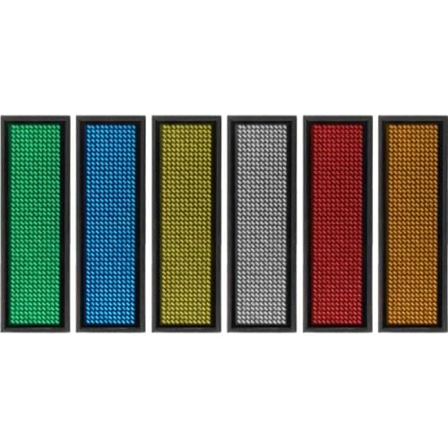 LED Mini Digital Programmable Scrolling Rechargeable Name Message Tag Badge Sign Whosale & Dropship