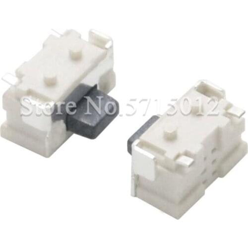 50pcs 2x4x3.5mm Tact Touch Button Switch 2 Pins Side Keyswitch Microswitch for Bluetooth Headset Tactile Push Button Switches