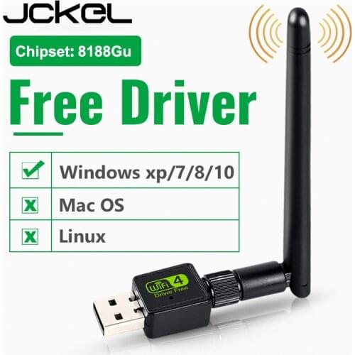 150Mbps USB Wifi Adapter Free Drive Dongle Supports Windows 7 8 10 WiFi Antenna Wireless Network Card For Desktop Laptop