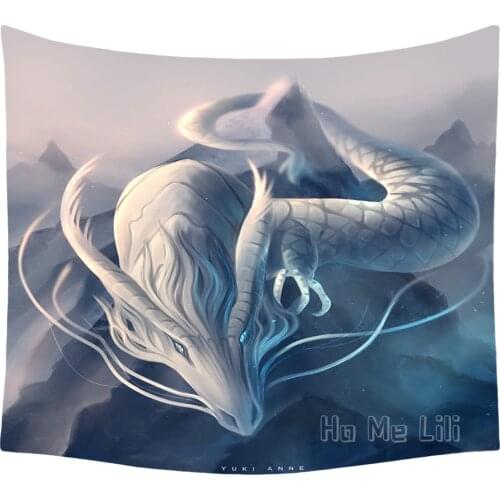 Wind Dragon Halloween Fantasy Tapestry Hanging On Indoor Home Wall