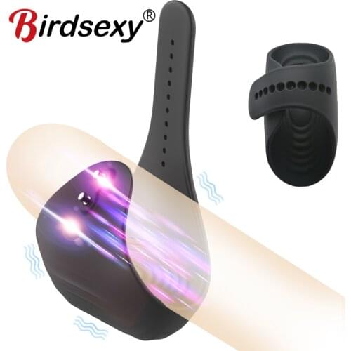 Blowjob Vibrator Masturbator for Men Penis Delay Trainer Chastity Belt Automatic Oral Climax Glans Massager Sex Toys for Men