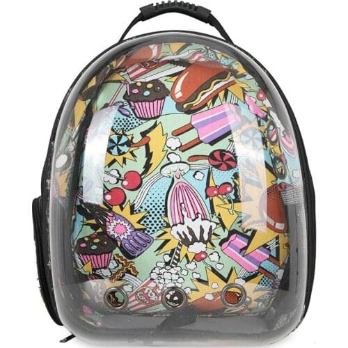 Hot Cat Carrier Bubble Bag Breathable Transparent Puppy Cat Backpack Travel Space Capsule Cage Pet Transport Bag Dog Bag