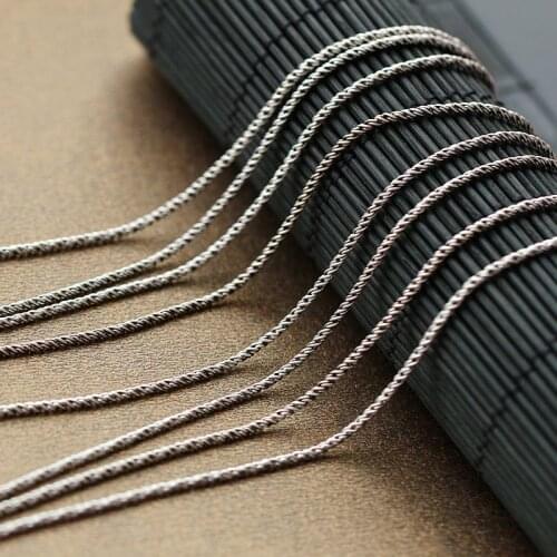 S925 Sterling Silver Jewelry Wholesale Silver Necklace Retro Thai Silver Chain Hypoallergenic Silver Chain Men And Women