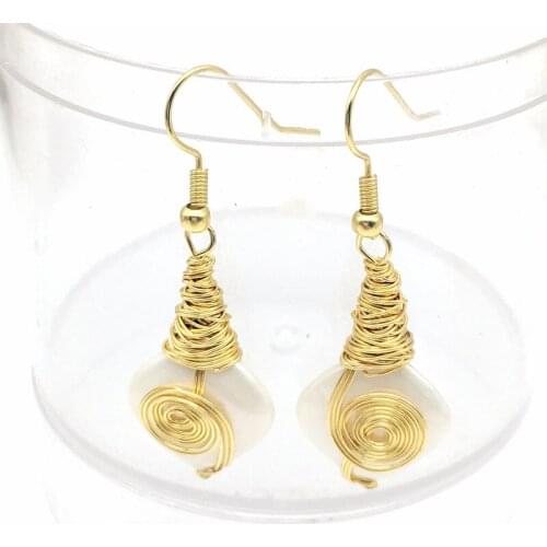 Pearl Jewelry Natural Freshwater Pearl Jewellery Earrings for Women Pendant Wire Wrap Earrings