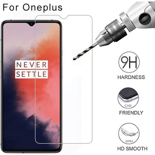 2Pcs 9H tempered glass for oneplus 6 6t 7 7t 8 pro phone screen protector for oneplus Z protective film on the glass smartphone
