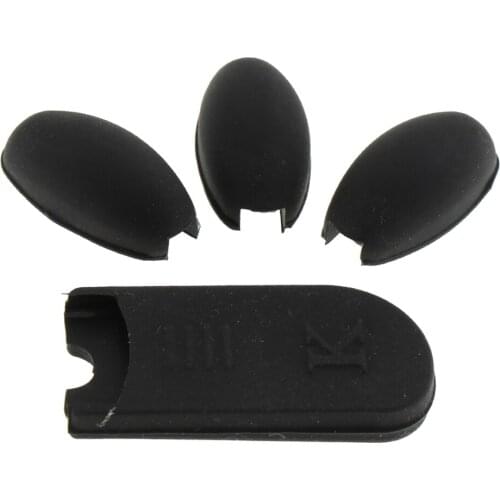 1 Set of Rubber Saxophone Thumb Pads Pillowcase & Plam Key Riser Black