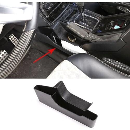 1 Pcs Left Hand Drive Black For Mercedes Benz G Class 2004-2011 Driver Side Hand Brake Storage Box Car Accessories
