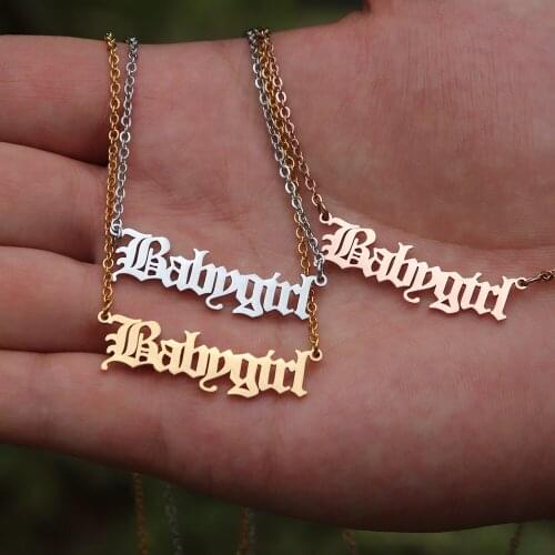 10pcs Gothic Bijoux Femme Angel Necklace Baby Girl Princess Letter Choker Zodiac Necklaces Constellation Collares Jewelry Gift