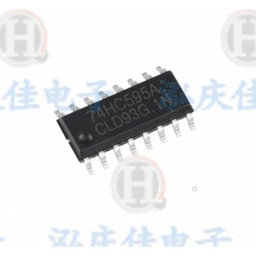 10PCS/LOT 74HC595 74HC595D SN74HC595 SN74HC595DR SMD SOP-16 IC Logic ICs 100%New