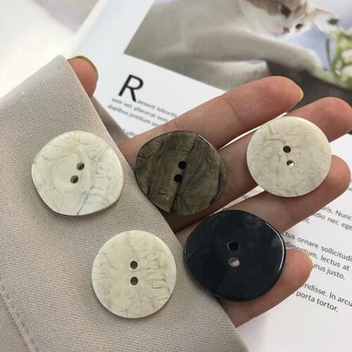 ZMASEY 10Pcs new three-color clothing resin buttons, DIY hand-sewn craft supplies womens decorative clothing buttons