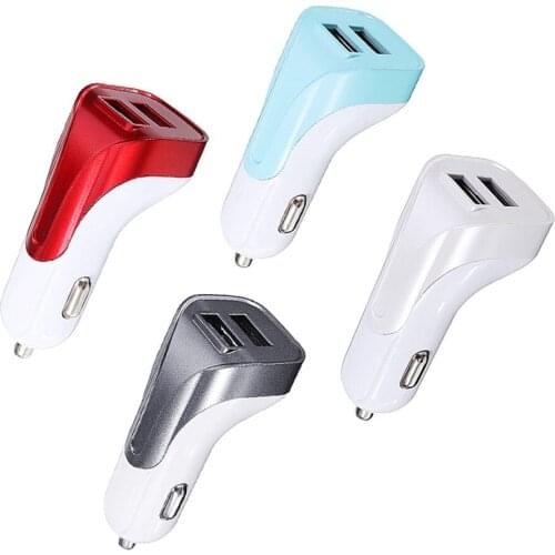 2.1A Dual USB Car Charger Cigarette Lighter 12V -24V Universal 2 Port USB Adapter Mobile Phone Chargers Power Auto USB Adapter