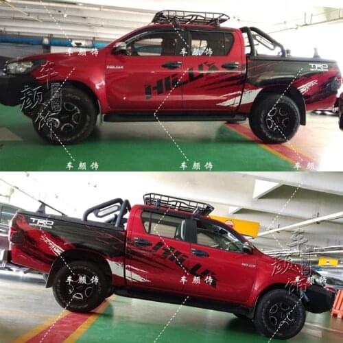 2pcs JDM Car Sticker For Navara Hilux D-max Raptor F150 Pickup Body Exterior Decoration Modified Personalized Decal Car Sticker