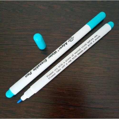 2pc/lot Blue Water Soluble Fabric Marking Pen Water Soluble Pen Fabric Dye Powder