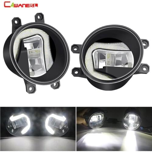 2in1 Fog Light Assembly Car LED Fog Driving Light DRL 12V For Toyota RAV4 4Runner Highlander Matrix Yaris Solara Urban Cruiser