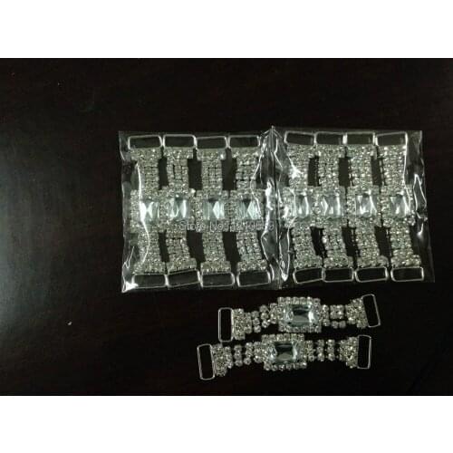 20 Pieces 70mm Clear Crystal Rhinestone Swimming Wear Connector