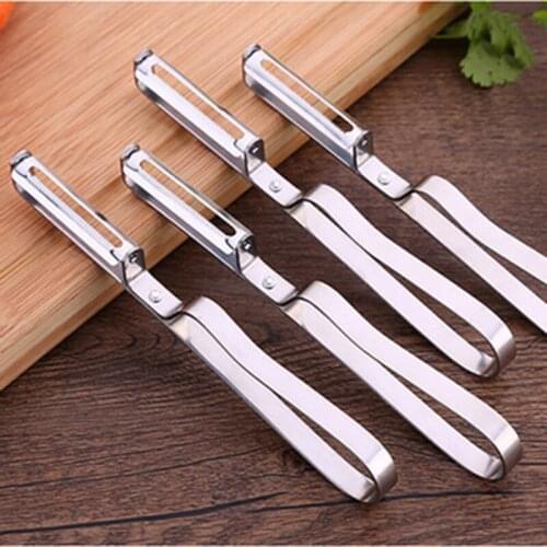 4PCS Multi-functional Stainless Steel Fruit Vegetable Peeler Knife Cleaning Brush Carrot Peeler Tool Kitchen Accessories