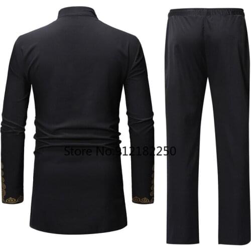 Africa Clothing African Dashiki Traditional Dashiki Maxi Man Shirt Men 2021 Brand New Ethnic Printed Long Line Arican Shirt Men