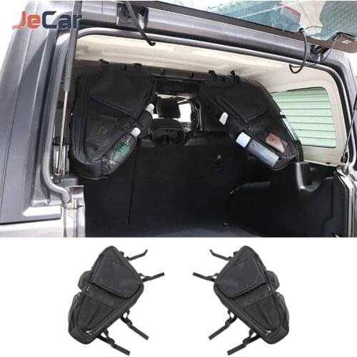 Car Trunk Storage Bag Stowing Tidying Car Door Side Anti-Roll Bag For Jeep Wrangler JK JL 2007-2021 Car Interior Accessories