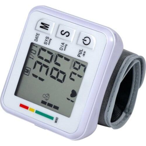 Automatic Wrist Blood Pressure Monitor Tonometer Meter Digital LCD Screen Portable Health Care Sphygmomanometer Worldwide Sale