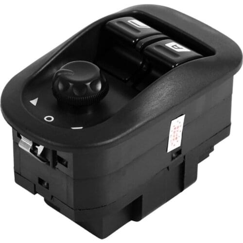 Car Electric Window Control Switch Lifter Button Side Mirror Control Switch For Citroen Peugeot 206 Left Hand Drive Car Styling