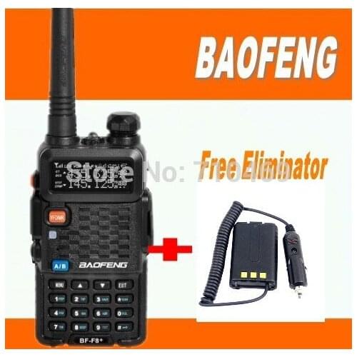 DHL freeshipp+Baofeng BF-F8+ Portable Radio Walkie Talkie for CB radio vhf uhf dual band ham radio station baofeng F8+eliminator