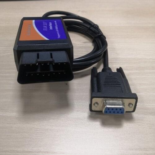 ELM327 DB9 COM Serial Port OBD Interface OBD2 Diagnostic Scanner Data Read Tool
