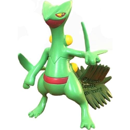 Genuine TAKARA TOMY Pokemon Cartoons Anime Figures Sceptile Collection Model Dolls Pocket Monsters Action Figure Hand-Made Toys