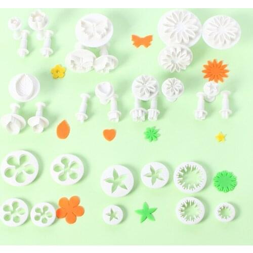 Cake Mold Fondant Mold Scraper Flower Cream Cupcake Plastic Jelly Candy Chocolate Decoration Cake Decorating Tools