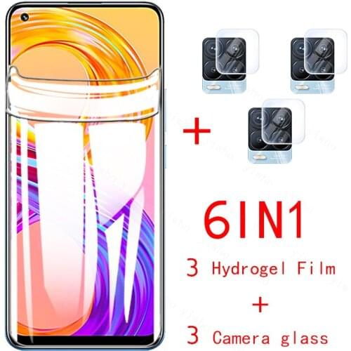 Hydrogel Film on Realme 8 Pro Camera Glass For Oppo Realmy 8 7 6 Pro 7 5G 6i 7i Screen Protector C25 C15 C12 C11 C21 Safety Film