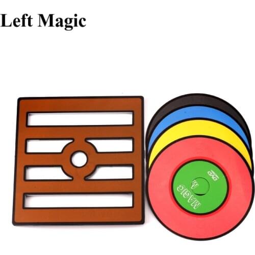 Color Changing CDs / Vanishing CD Magic Tricks (Not Include Silk) DISK Clip Stage Magic Props Mentalism Illusion Gimmick