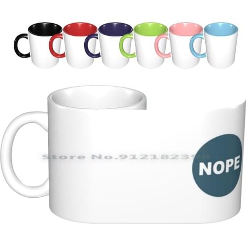 Maxs Nope Mug Ceramic Mugs Coffee Cups Milk Tea Mug Camp Camp Campcamp Campcampmax Camp Camp Max Nope Cool Rooster Teeth