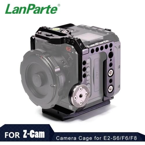 Lanparte Lightweight Camera cage for Z Cam 2 S6/F6/F8 Camera with Offset Cold Shoe Mount and Cable Clamp DSLR Accessories