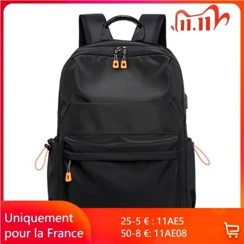 2021 mens laptop backpack for men anti theft waterproof canvas backpack boys school travel backpack for teenager with charging